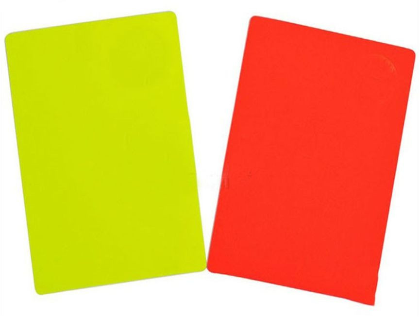 裁判卡，红色/黄色