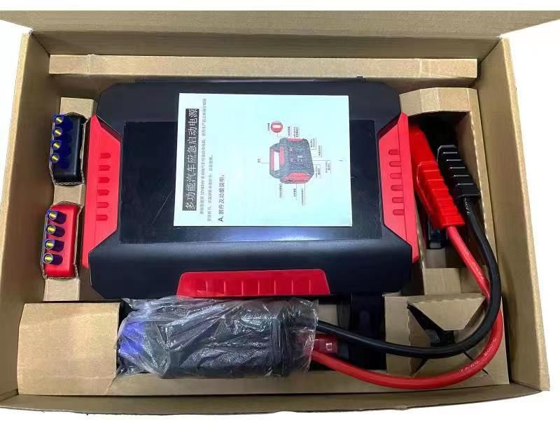 便携式32000mAh 12v 24v应急汽车启动电源组，可为手机充电