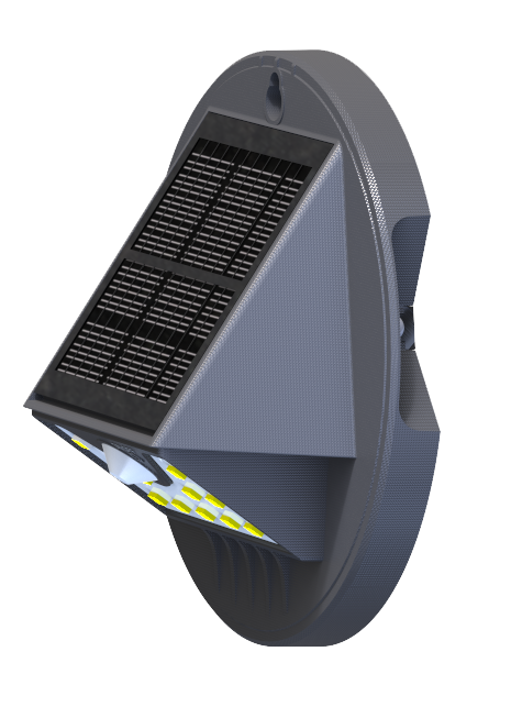 2020 STAR ITEM出厂价格PIR motion蝴蝶翼照明太阳能led围栏花园灯带景观led