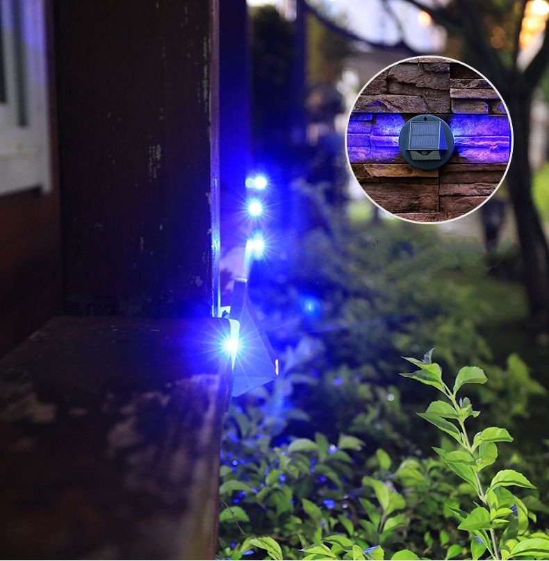 2020 STAR ITEM出厂价格PIR motion蝴蝶翼照明太阳能led围栏花园灯带景观led