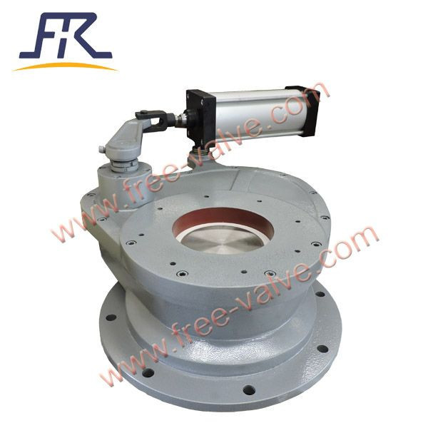 FRZ643TC短结构气动摆动陶瓷圆盘给料阀用于替代煤电厂圆顶阀