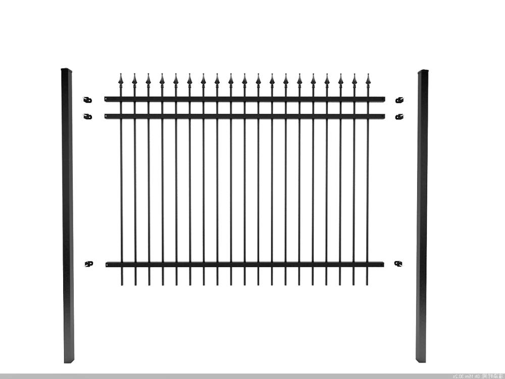 防锈铁栅栏熟铁花园栅栏安全铁栅栏定制
