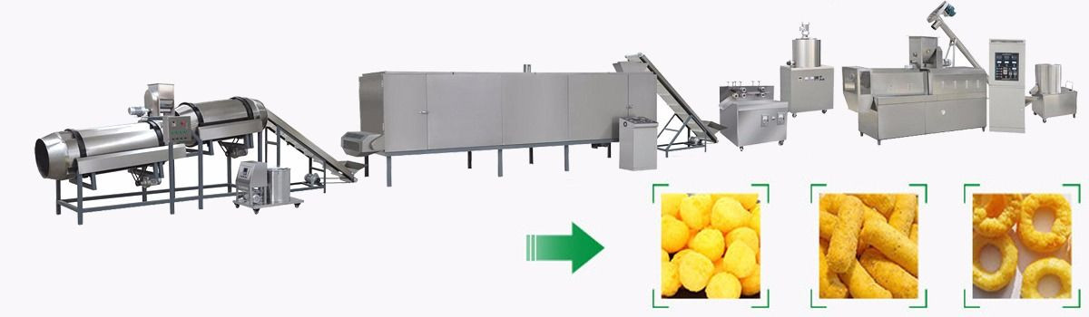 多功能玉米片机膨化休闲食品生产线