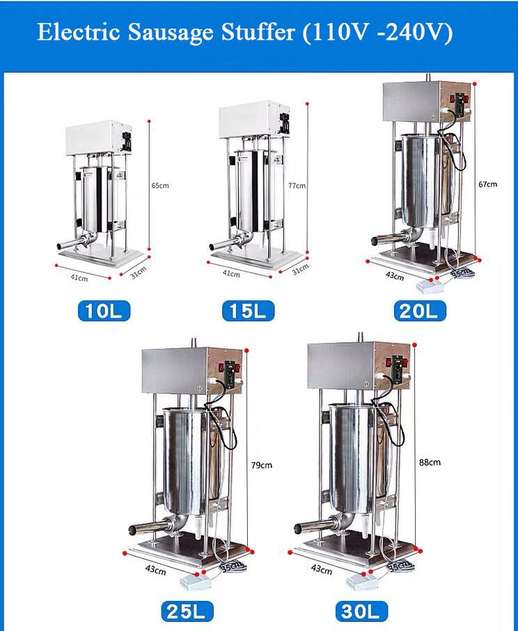 3L、5L、7L、10L、15L不锈钢香肠填充器