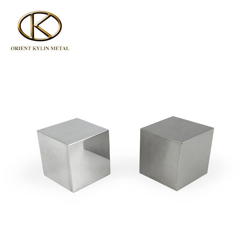 抛光表面纯钨立方体钨块装饰用钨合金棒