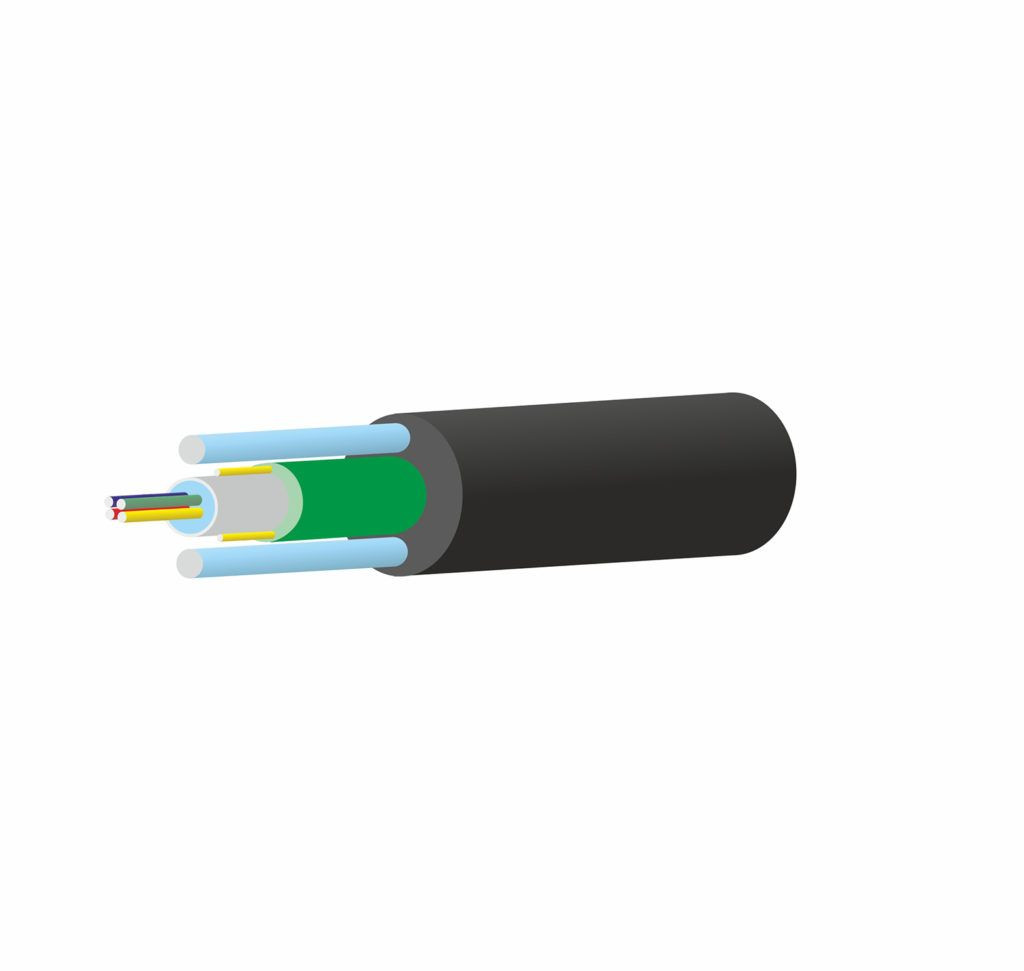 用于直埋OTLMr的ADSS铠装电缆，24根光纤（ITU-T G.652.D/G.657 A1）