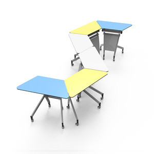 教育用品现代大学学校桌椅家具室内塑料协作椅