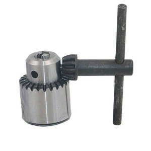 微型电机钻头夹头夹紧0.3-4mm锥形安装钻头夹头，带夹头键3.17mm黄铜微型电机轴