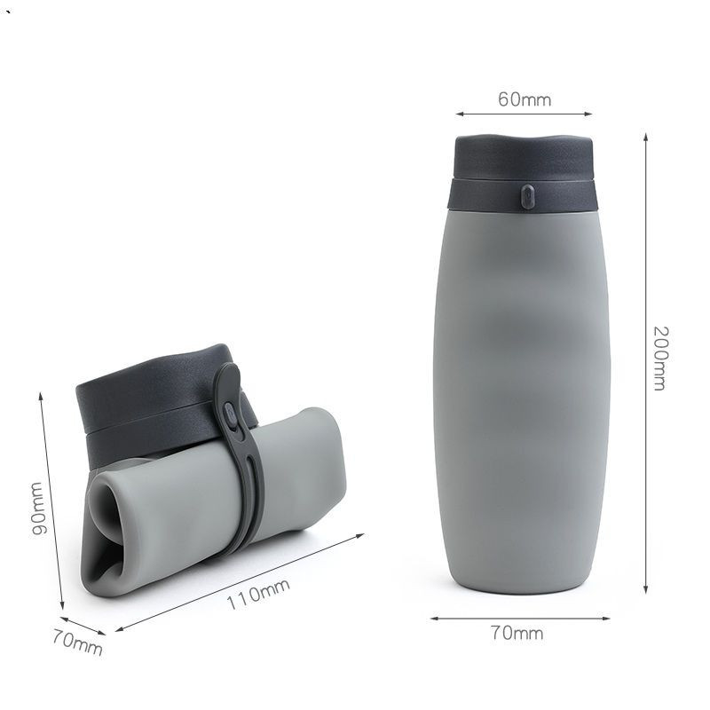硅胶可折叠水瓶旅行杯塑料水瓶