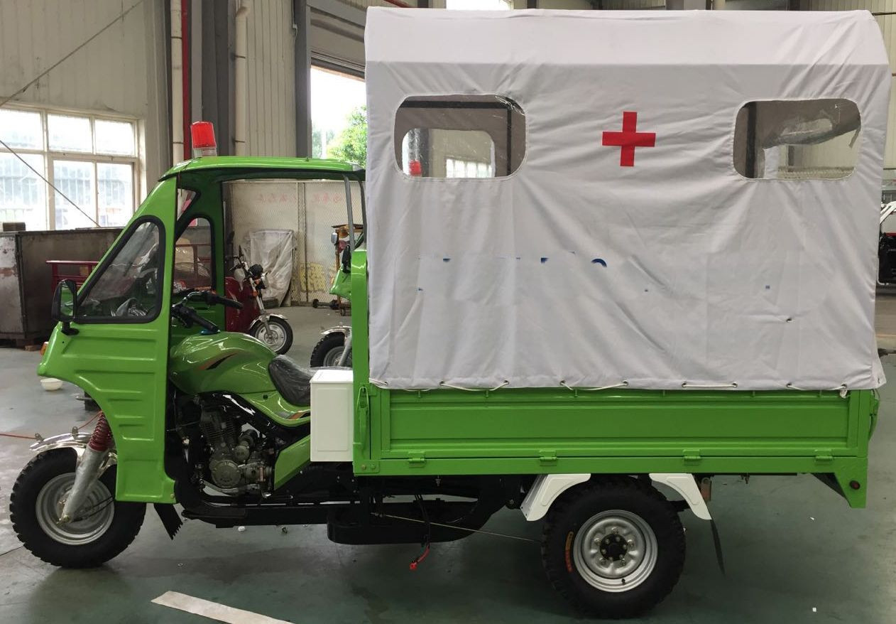 150cc汽油发动机三轮车救护车