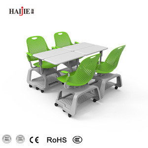 多功能环保标准尺寸教室椅带写字板的学校学习椅