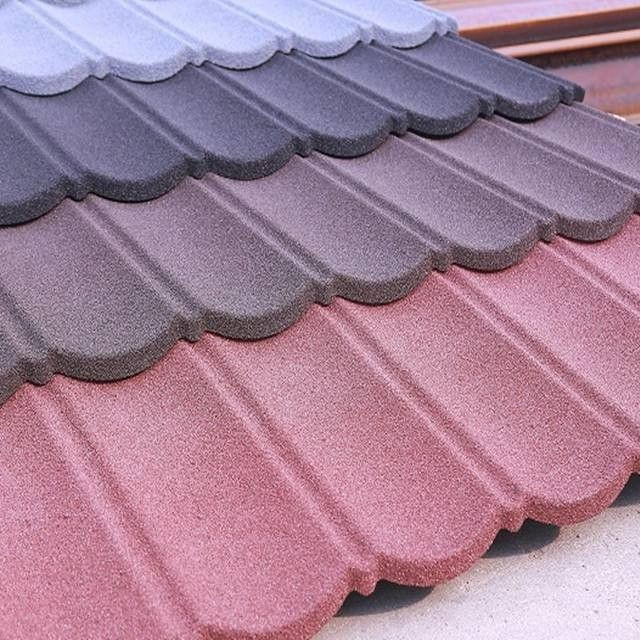 新西兰设计波纹镀锌铝屋顶板价格，彩色石材涂层金属屋顶