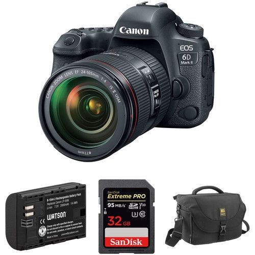 全新佳能EOS 5D Mark III数码相机套件，带佳能24-105mm f/4L IS USM AF镜头