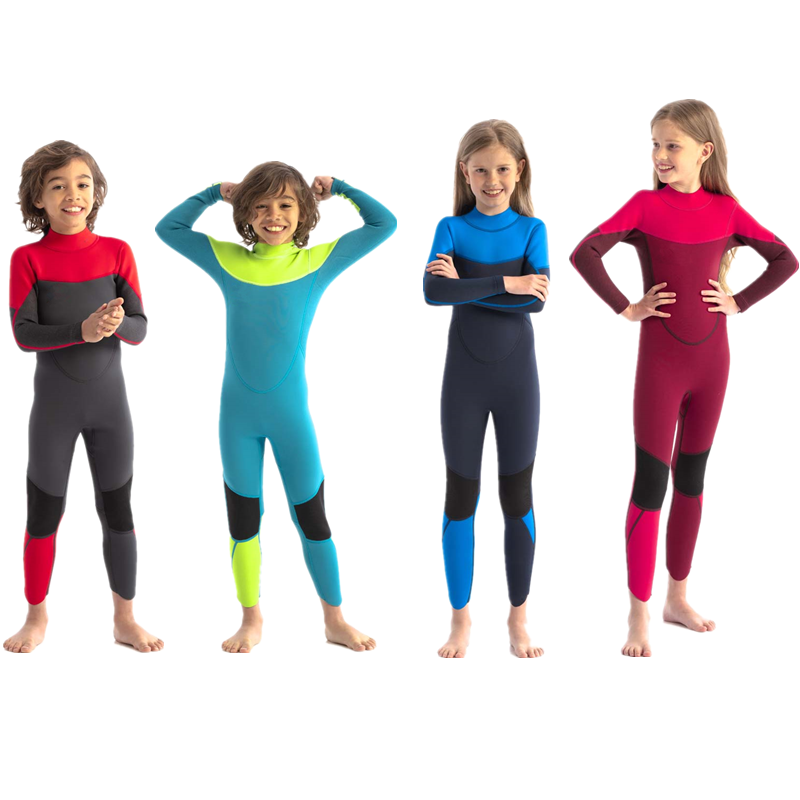 定制设计儿童潜水冲浪泳衣儿童连体氯丁橡胶泳衣