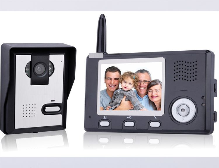 无线WiFi智能视频门电话IP P2P家庭安全和支持户外摄像头防雨罩