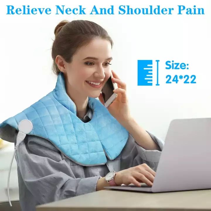 带自动关闭冬季保暖器的颈肩部疼痛缓解加热垫