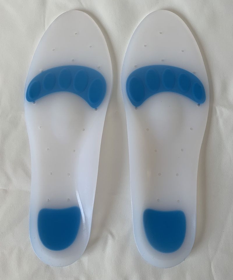 医用硅胶足疗鞋垫全长，带额外的软点，用于矫形治疗