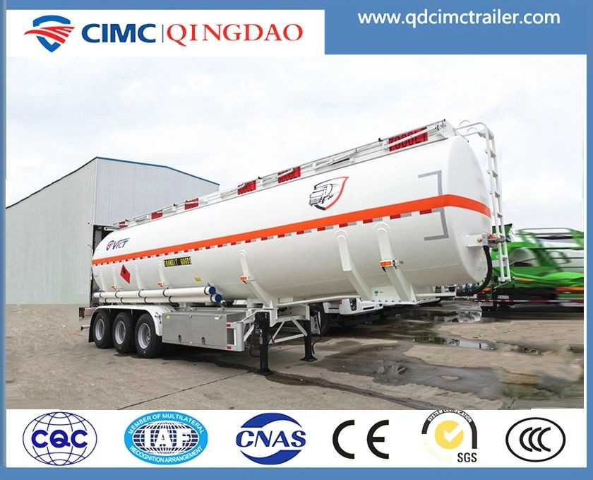 中国Cimc 2轴~4轴铝制30000升~54000升柴油油罐车拖车