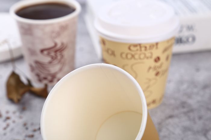 10盎司普通大小的带盖咖啡pp塑料杯