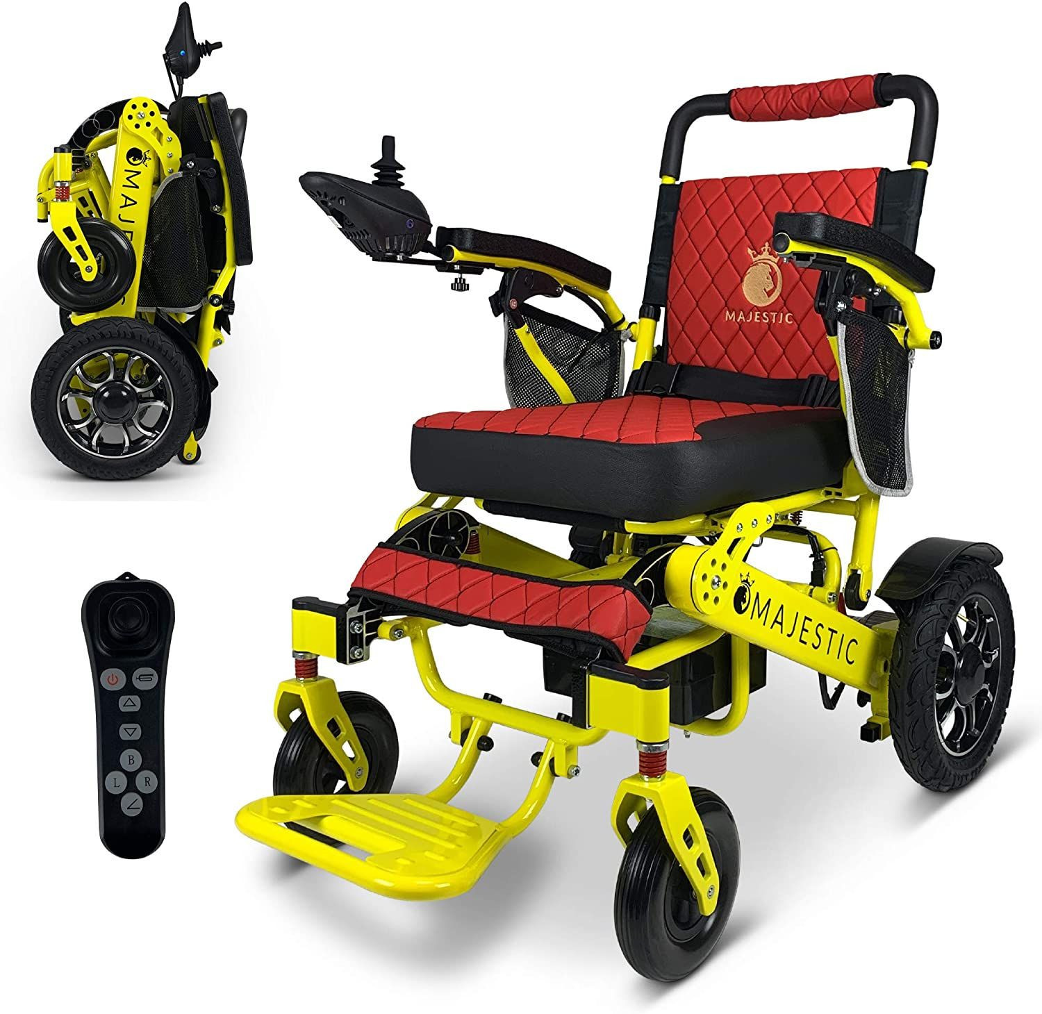 2020限量版遥控折叠电动轮椅移动辅助轻型电动轮椅