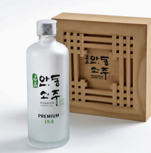 韩国正宗豪华安东烧酒米汁“优质19.8”（375毫升）