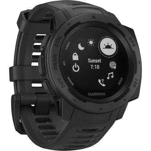 Garmin Instinct户外GPS手表（Graphite，010-02064-14）