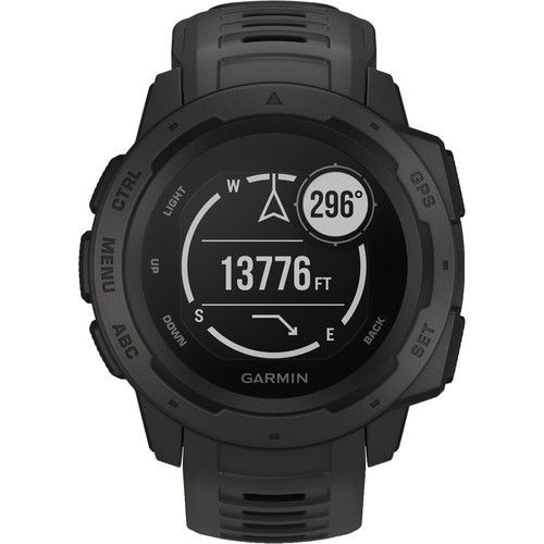 Garmin Instinct户外GPS手表（Graphite，010-02064-14）