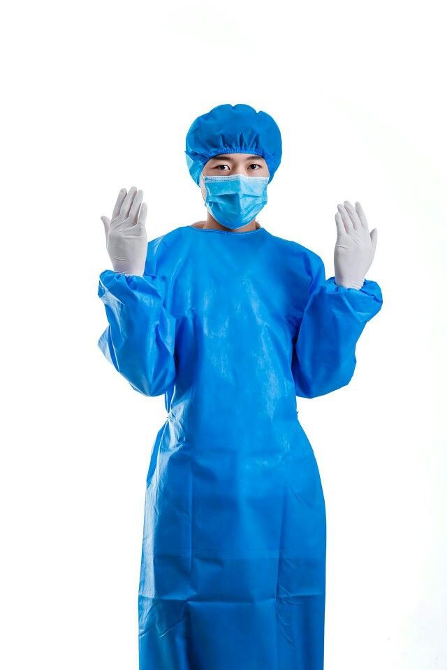 工厂批发医用一次性Serogical Gowns外科隔离，无纺布2级医用级Gowns