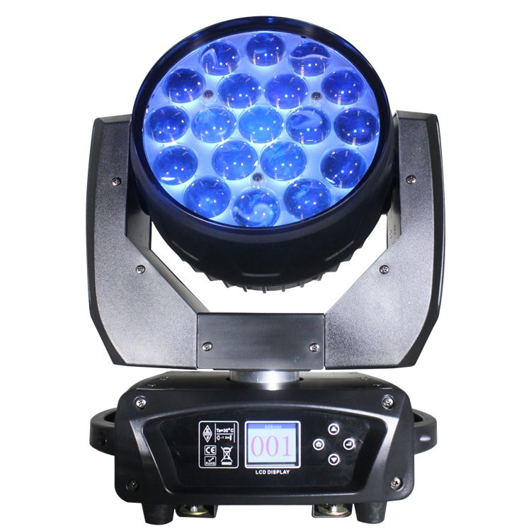 19x15w 4in1 rgbw led变焦清洗移动头灯