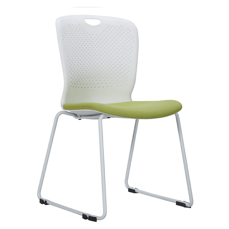 DDP+1件定制实用镀铬框架训练室座椅，带织物套训练沙发椅