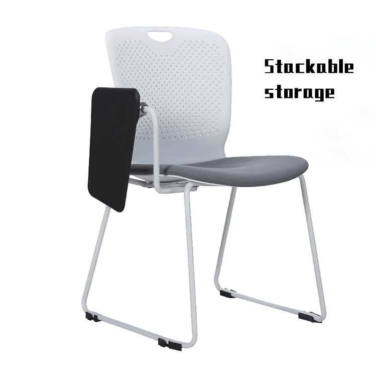 DDP+1件定制实用镀铬框架训练室座椅，带织物套训练沙发椅