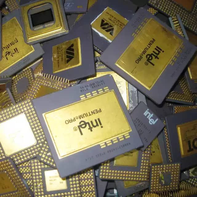 CPU废料用于黄金回收