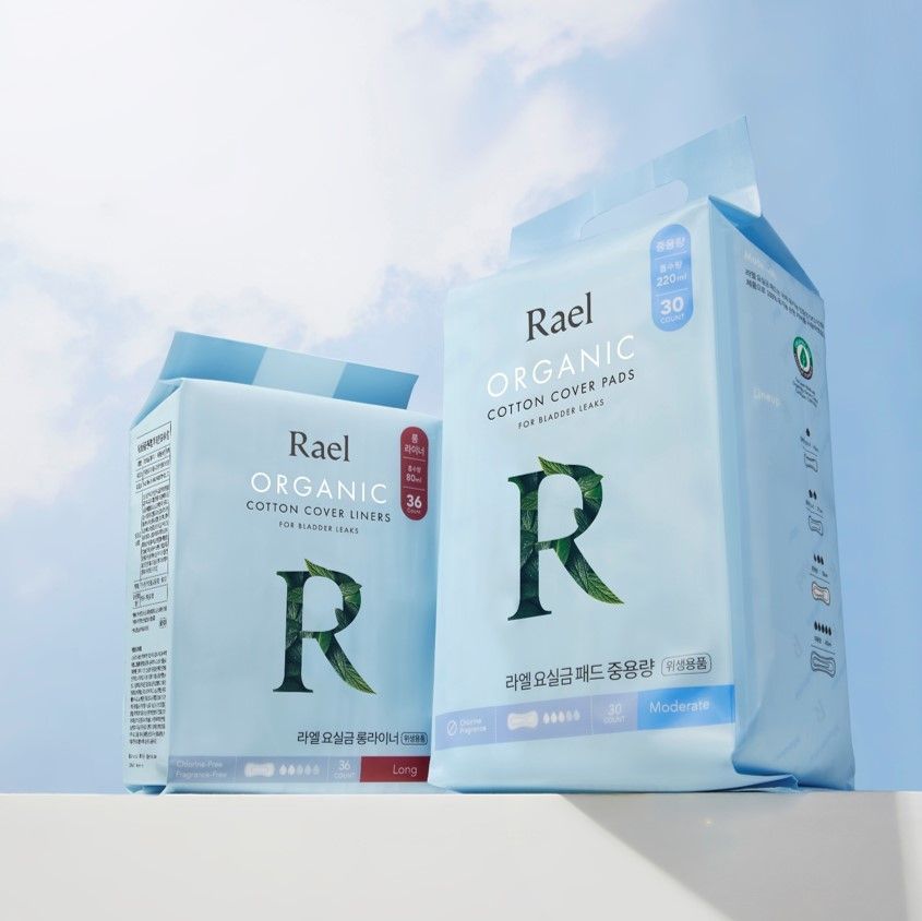 Rael有机棉护垫和内衬，用于膀胱渗漏