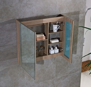 家用装饰家具柜用于放置洗涤用品的透明浴镜