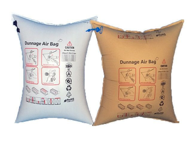 牛皮纸垫料袋制造货物运输90*180cm PP编织空气垫料袋