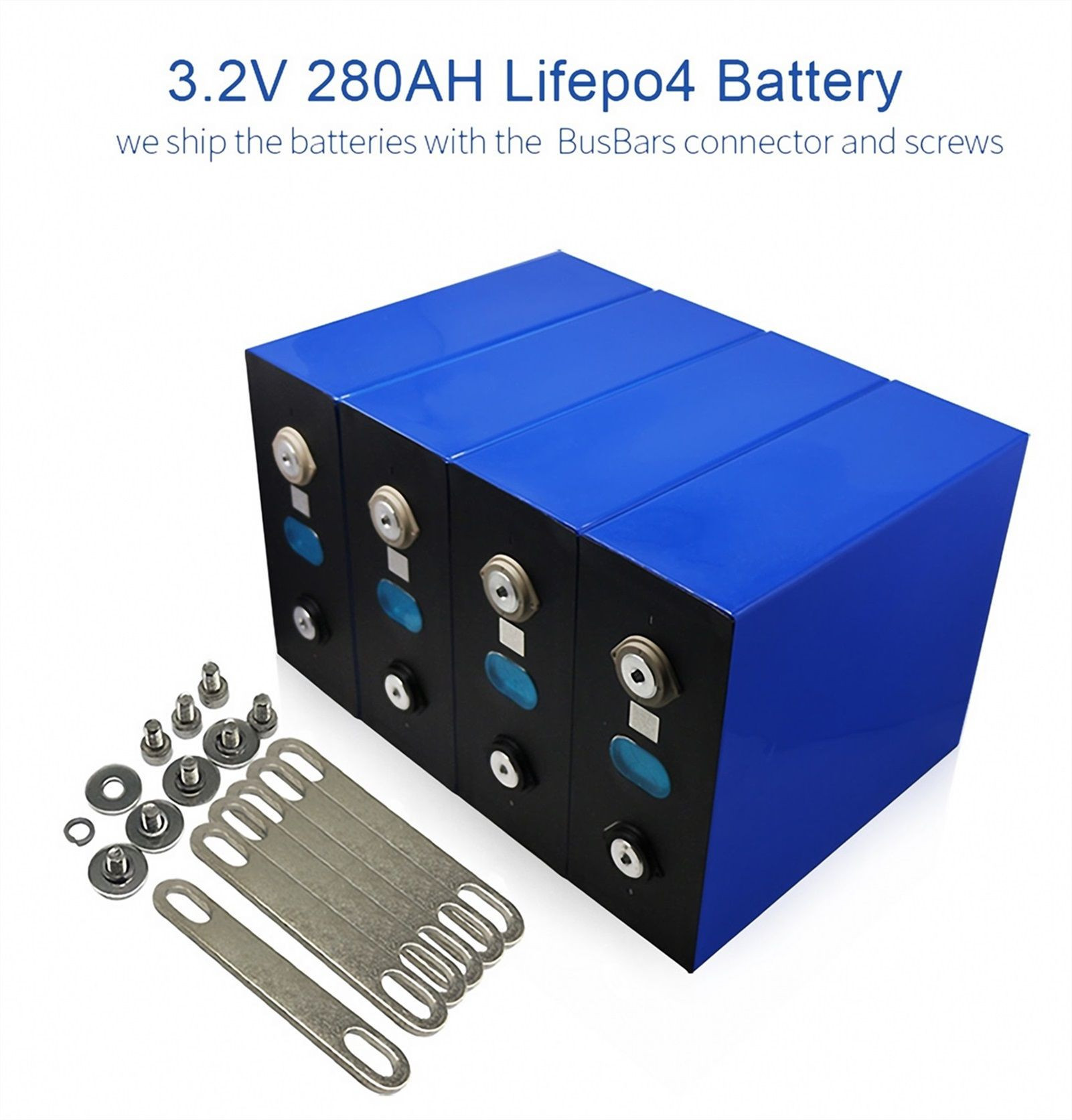 3.2V 280AH Lifepo4电池磷酸铁锂棱镜电池太阳能电池Lifepo4储能系统