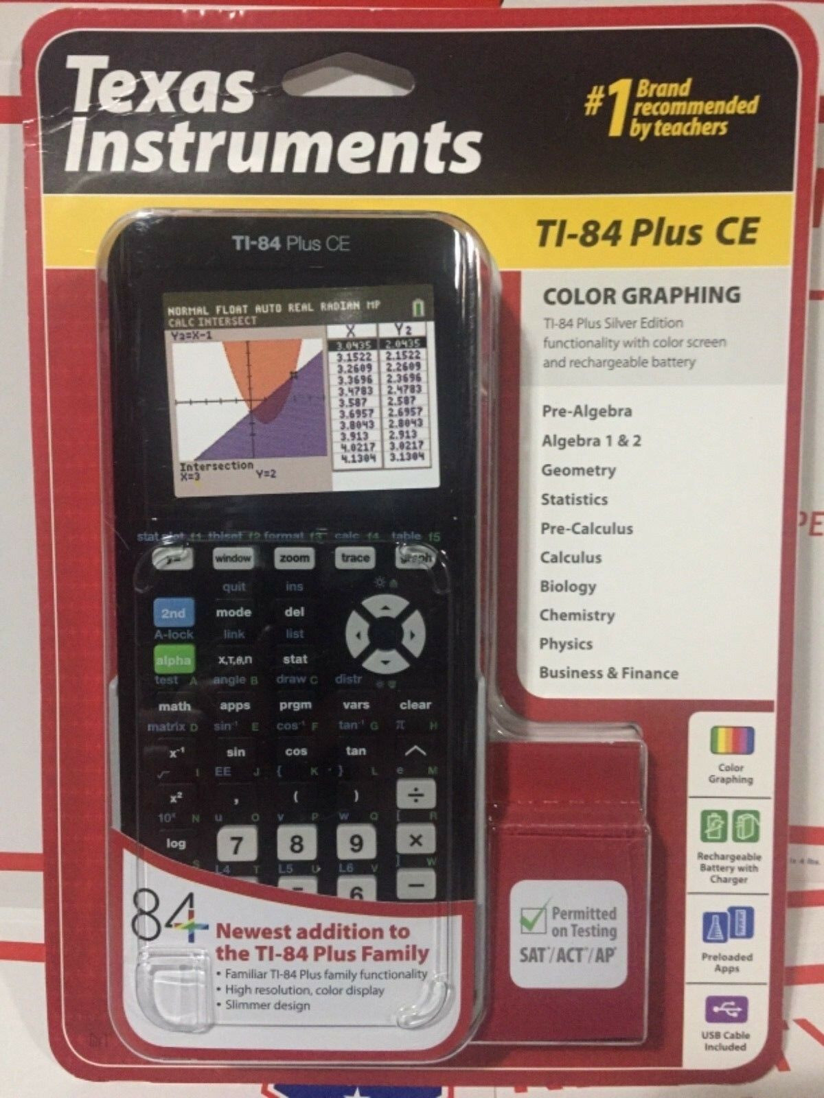 新型TI-84 Plus CE图形计算器