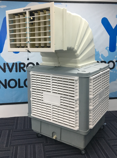 Moly 1.1kw 1.5kw 220v 60hz 50hz商用蒸发式空气冷却器Climatizador VENTILADOR Enfriadores Evaporativo