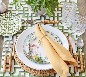 新系列竹藤海草水葫芦垫和杯垫桌垫咖啡杯垫餐桌手工编织