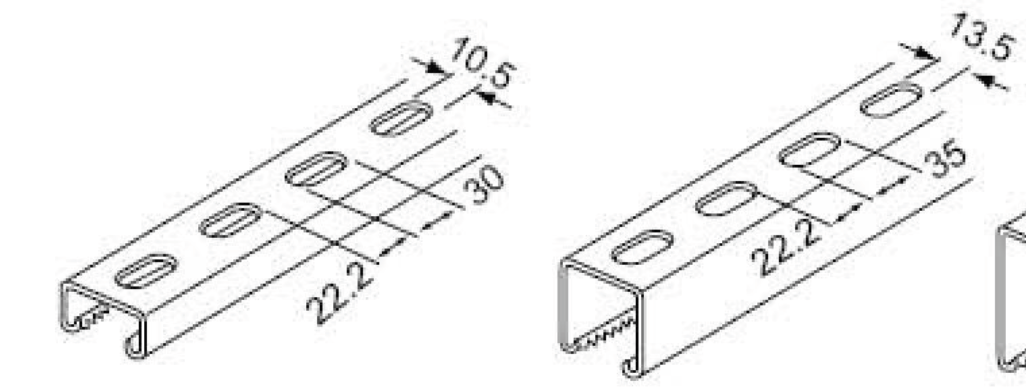 带CE的热浸镀锌钢槽支柱通道（C通道、Unistrut、Uni-Strut通道）
